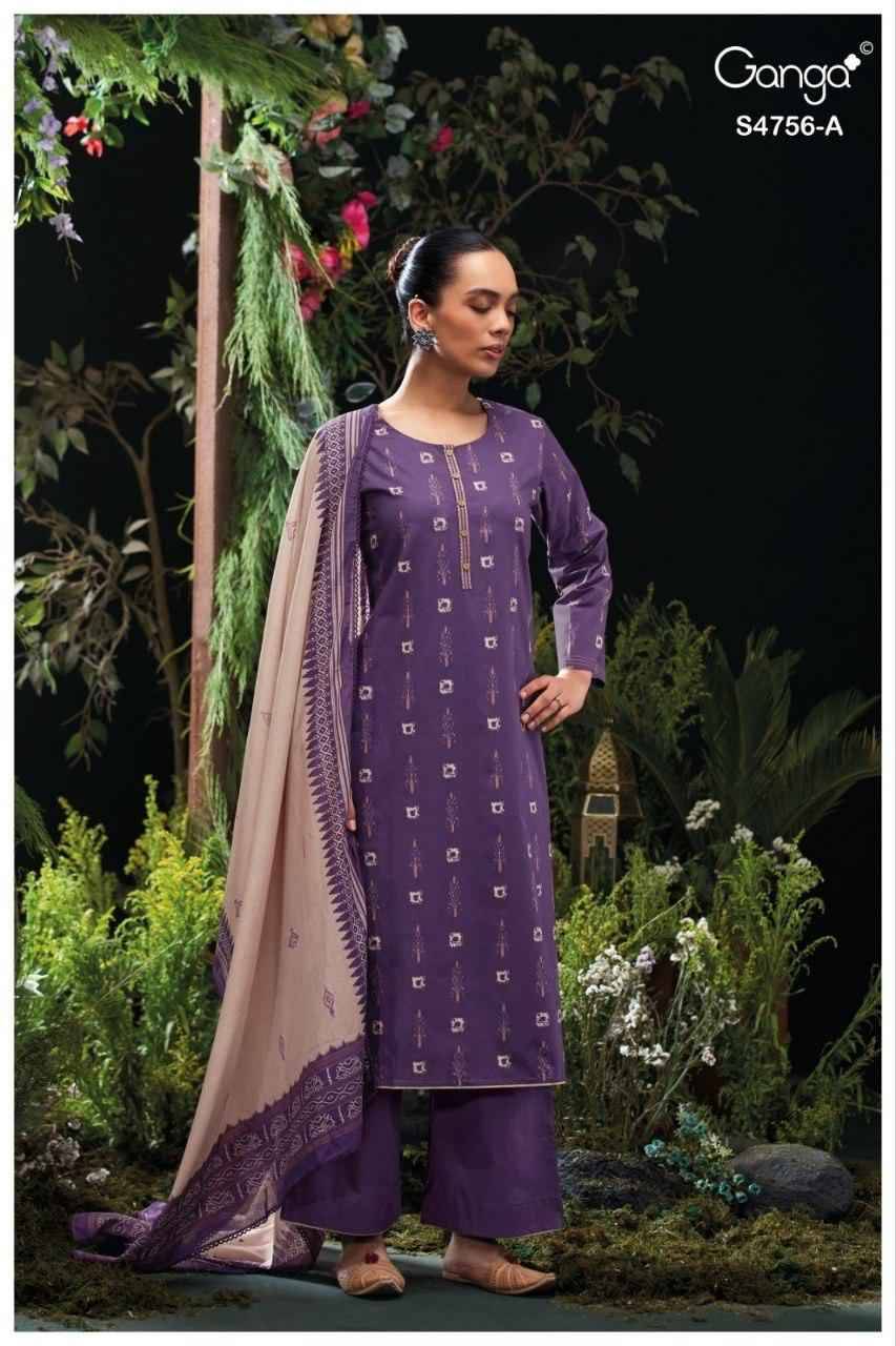 NITYASHA 4756 Series By Ganga Fashion Beautiful Festive Suits Stylish Colorful Fancy Casual Wear & Ethnic Wear PREMIUM COTTON Print Dresses At Wholesale Price